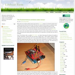 Lifeboat Farm » The finished Arduino wireless water sensor
