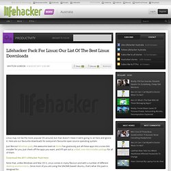 Lifehacker Pack For Linux: Our List Of The Best Linux Downloads