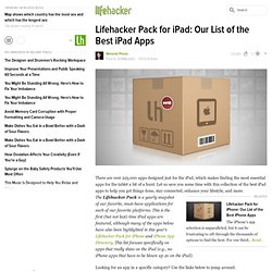 Pack for iPad: Our List of the Best iPad Apps