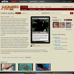 Lifelink (ability) - The Magic: The Gathering Wiki - Magic: The Gathering Cards, Decks, and more
