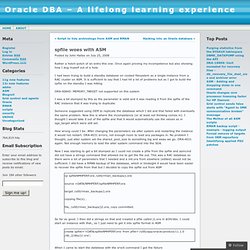 Oracle DBA - A lifelong learning experience