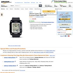 Lifemax Unisex Talking LCD Analogue/Digital Watch 420: Amazon.co.uk: Watches