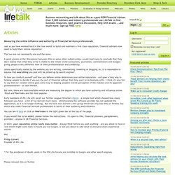 IFA Life – the Social Network for IFAs and Financial Planners -