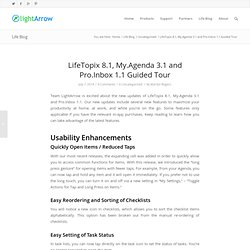 LifeTopix 8.1, My.Agenda 3.1 and Pro.Inbox 1.1 Guided Tour