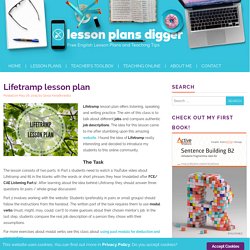 Lifetramp lesson plan