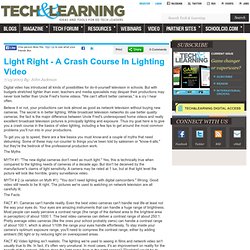 Light Right - A Crash Course In Lighting Video