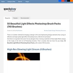 50 Light Effects Photoshop Brush Packs