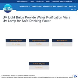 Uv Light Bulbs Water Purification