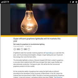 Super-efficient graphene lightbulbs will hit markets this year