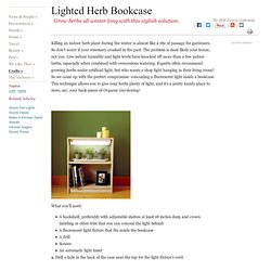 How to Build an Lighted Herb Book Case