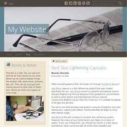 Best Skin Lightening Capsules - My Website : powered by Doodlekit