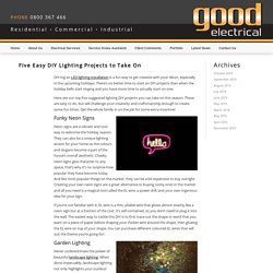 Five Easy DIY Lighting Projects to Take On - Good Electrical