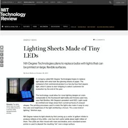 Lighting Sheets Made of Tiny LEDs