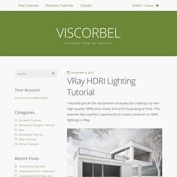 VRay HDRI Lighting Tutorial / VISCORBEL