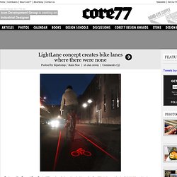 LightLane concept creates bike lanes where there were none