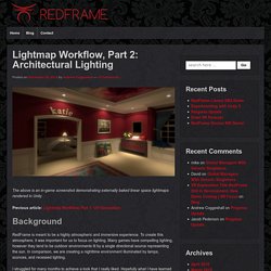 Lightmap Workflow, Part 2: Architectural Lighting