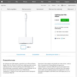 Lightning-naar-VGA-adapter - Apple Store (Nederland)