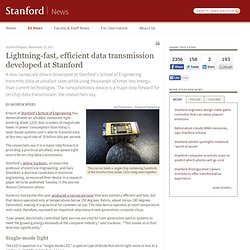 Lightning-fast, efficient data transmission developed at Stanford