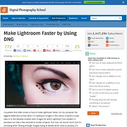 Make Lightroom Faster by Using DNG