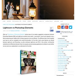 Lightroom vs Photoshop Elements