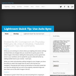Lightroom Quick Tip: Use Auto Sync