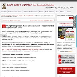 Laura Shoe: Using the Lightroom 4 Beta Basics Panel