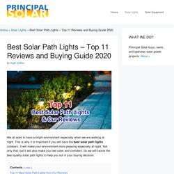 Best Solar Path Lights - Top 11 Reviews and Buying Guide 2020 - Principal Solar
