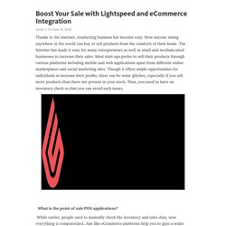 Boost Your Sale with Lightspeed and eCommerce Integration