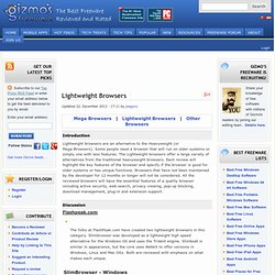 Lightweight Browsers