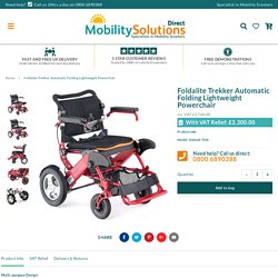 Amazing Automatic Folding Foldalite Trekker Powerchair