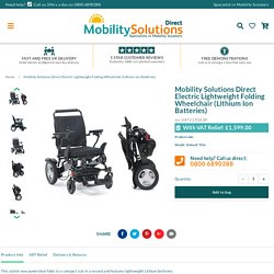 Electric Lightweight Folding Wheelchair