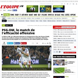 Ligue 1 - 13e j. - PSG-OM, le match de l'efficacité offensive