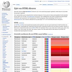 HTML-kleuren