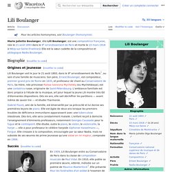 Lili Boulanger