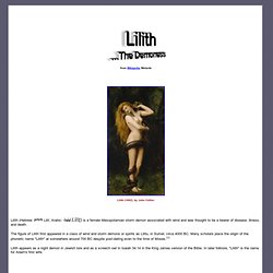Lilith The Demoness