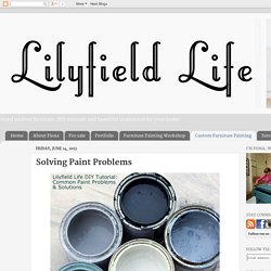 Lilyfield Life: Solving Paint Problems