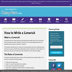 How to Write a Limerick - Kenn Nesbitt's Poetry4kids.com