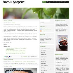 Limes & Lycopene - The Blog of Kathryn Elliott