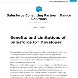 Benefits and Limitations of Salesforce IoT Developer
