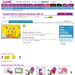 Buy Limited Edition Pikachu Nintendo 3DS XL