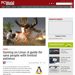 Gaming on Linux: A guide for sane people with limited patience