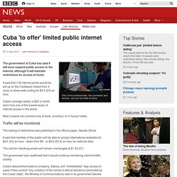 Cuba 'to offer' limited public internet access