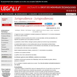 TGI de Limoges, jugement correctionnel du 11 juillet 2017
