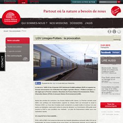 LGV Limoges-Poitiers : la provocation