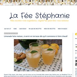 La Fée Stéphanie: Limonade faite maison, à servir en terrasse dès qu'il commence à faire chaud!