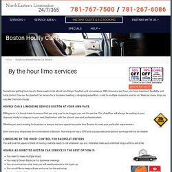 Hourly Car Rental Boston as directed limousine - Northeastern Limousine