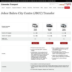 Limousine Transport Johor Bahru (JB) Malaysia