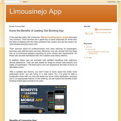 Limousinejo App: Know the Benefits of Leading Taxi Booking App