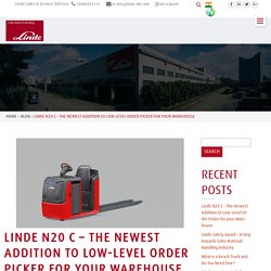 Linde N20 C - Newest Addition to Low-Level Order Picker