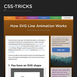 How SVG Line Animation Works